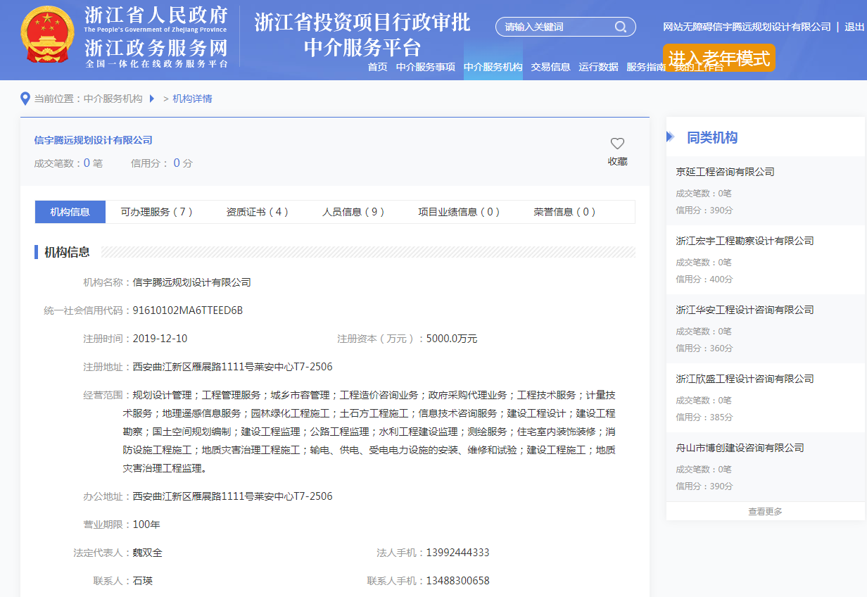 浙江中介超市（信宇騰遠(yuǎn)規(guī)劃設(shè)計(jì)有限公司）